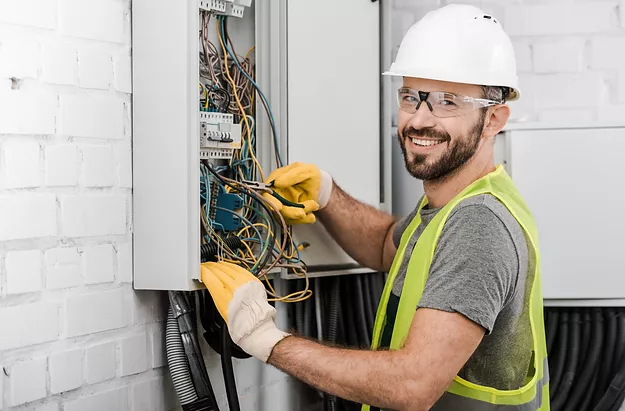 man-at-electrical-box